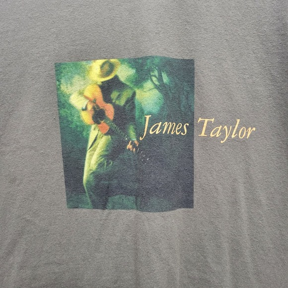 VTG James Taylor Oct Rd 2003 Tour Tshirt Mens XL Tennessee River Double Side USA - Picture 2 of 9